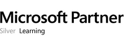 Wir sind Microsoft Silver Learning Partner - das Logo.